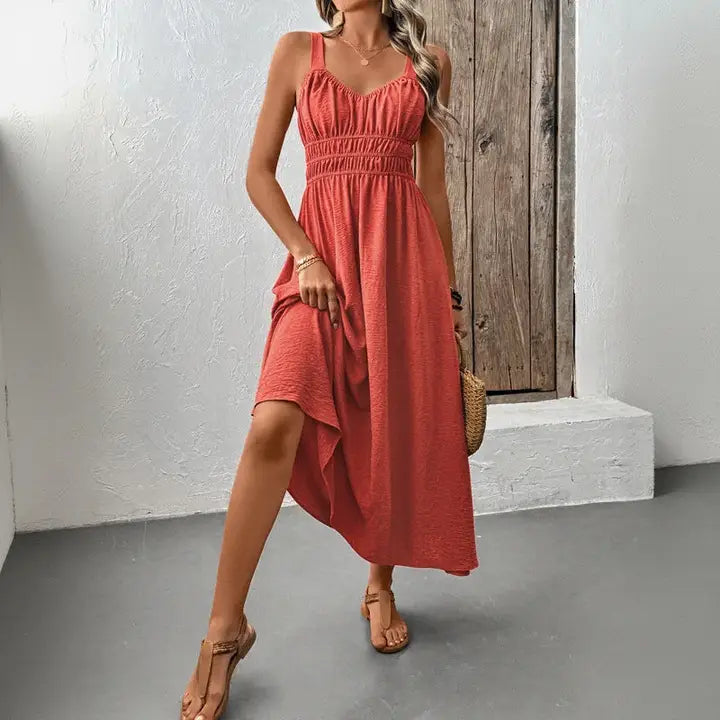 Coral Maxi Dress