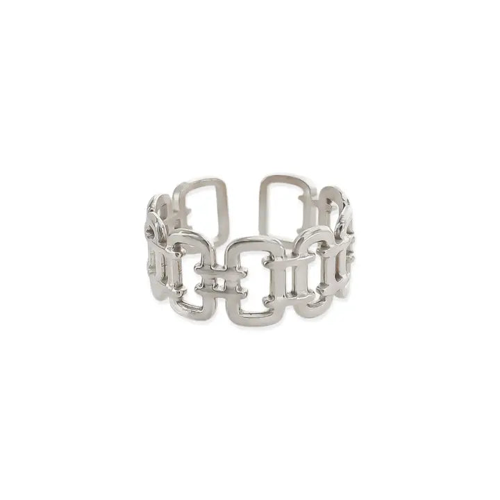 Chain Link Water Resistant Ring