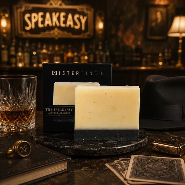 Mr Finchberry THE SPEAKEASY - Amber & Sandalwood Soap Bar | Handcrafted Men's Luxury Soap