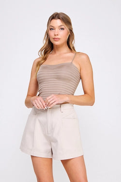 Shimmer Bralette with Variegated Lines