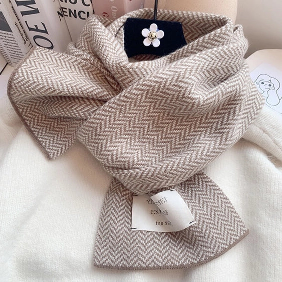 Soft Knit Herringbone Scarf