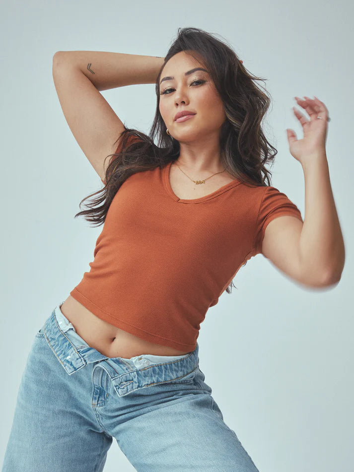 Bamboo V-Neck T-Shirt - Brami Klassy
