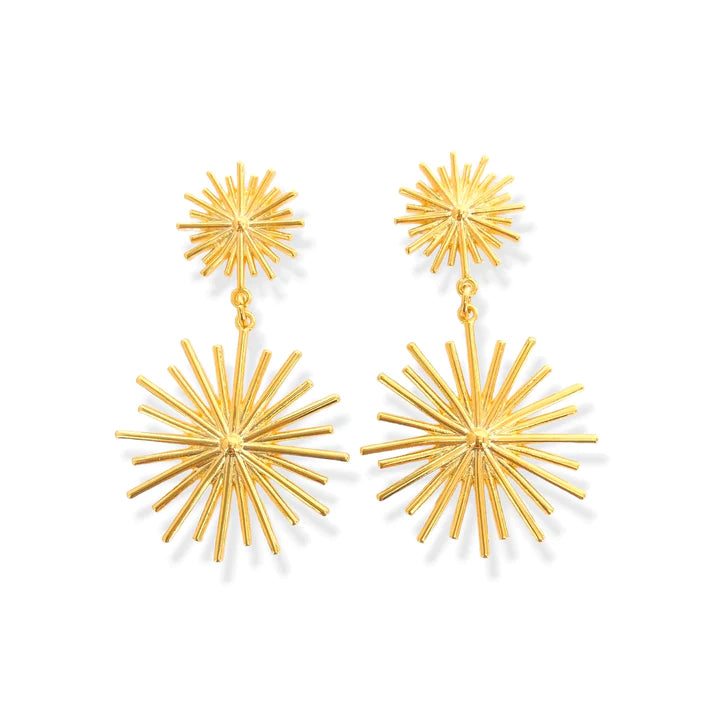 Starburst Gold Earrings