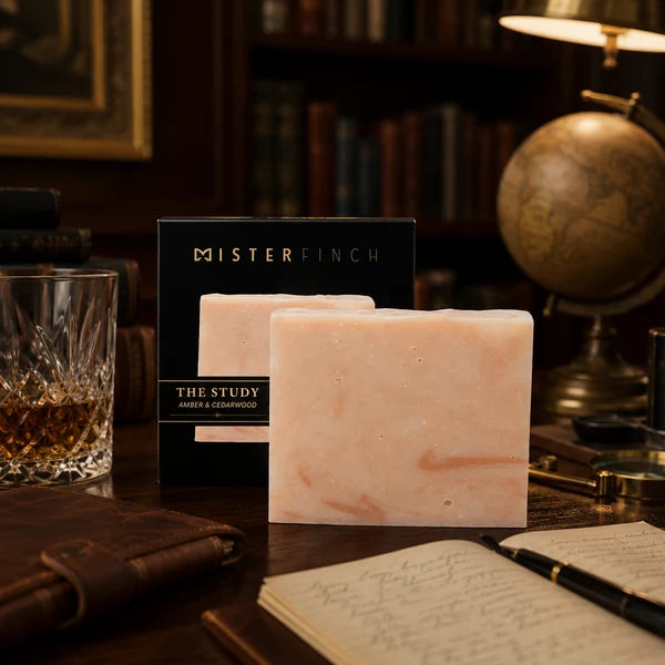Mr Finch The Study by Finchberry  – Handcrafted Amber & Cedarwood Soap Bar