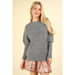 Dolman Sleeve Oversized Knit Sweater Top