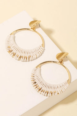 Gold Hamptonite Hoops