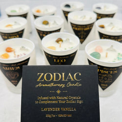 Crystal Zodiac Candles - Aromatherapy