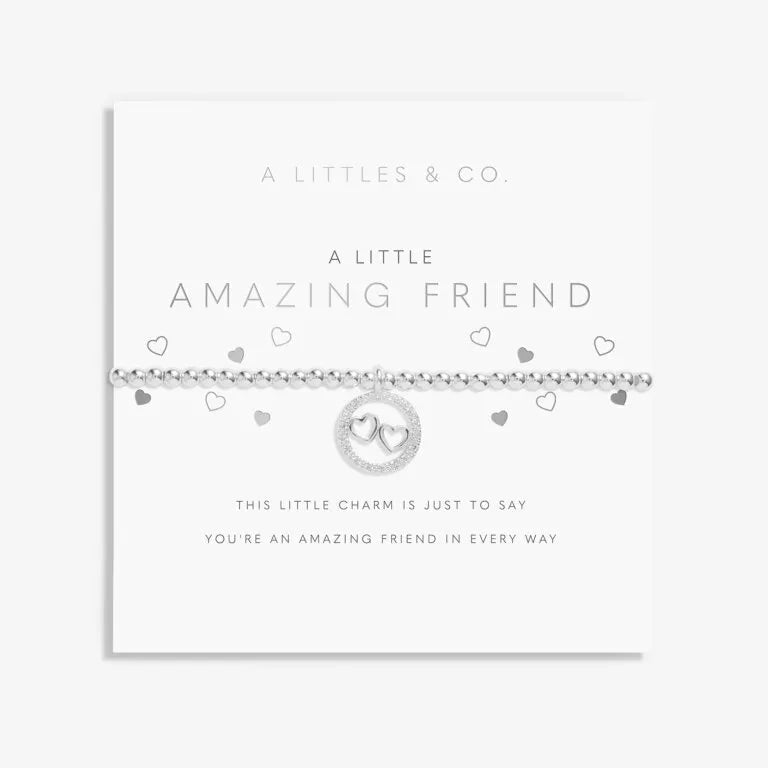 A Little 'Amazing Friend' Bracelet in Silver Plating - Heritage-Boutique.com