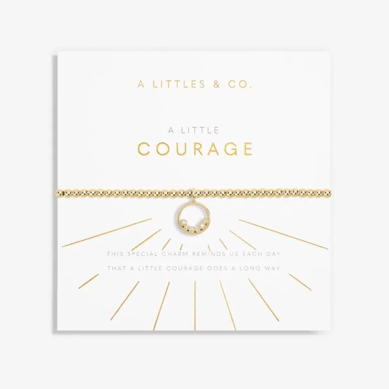 A Little 'Courage' Bracelet In Gold - Tone Plating - Heritage - Boutique.com