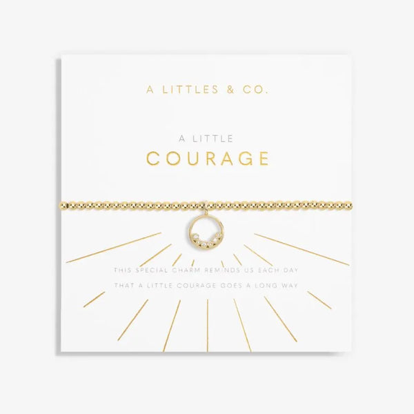 A Little 'Courage' Bracelet In Gold-Tone Plating - Heritage-Boutique.com