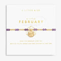 A Little February Amethyst Birthstone Bracelet - Heritage - Boutique.com
