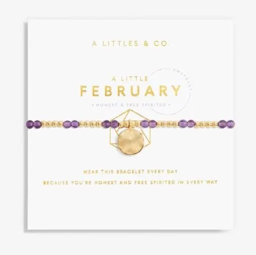 A Little February Amethyst Birthstone Bracelet - Heritage - Boutique.com