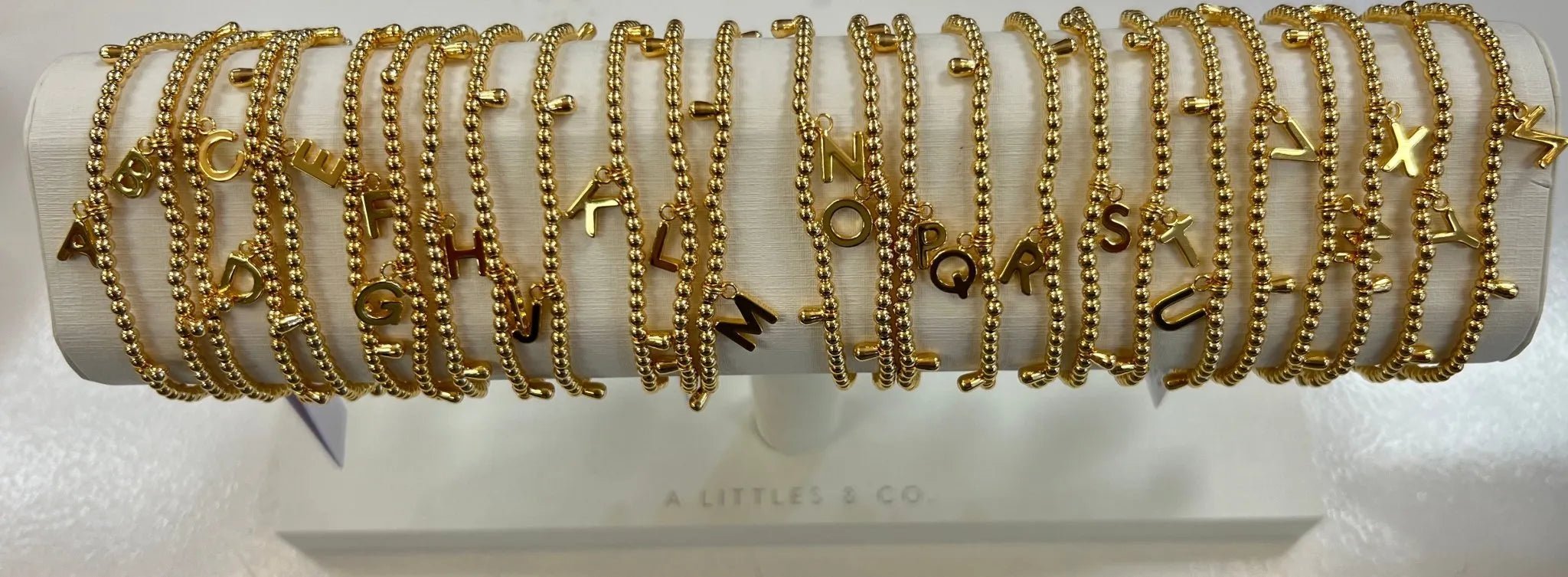 A Little Gold Alphabet Bracelet - Heritage - Boutique.com