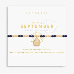A Little September Lapis Lazuli Birthstone Bracelet - Heritage-Boutique.com