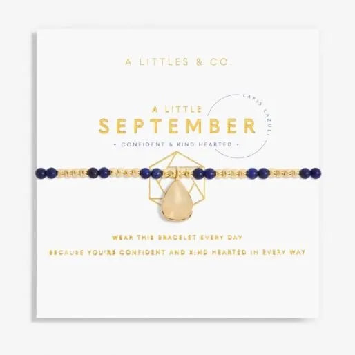 A Little September Lapis Lazuli Birthstone Bracelet - Heritage-Boutique.com
