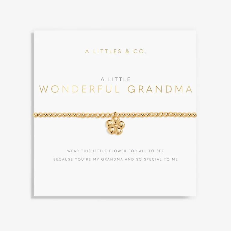 A Little Wonderful Grandma Flower Gold Bracelet - Heritage - Boutique.com