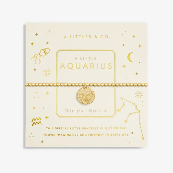 A Little Zodiac Bracelet in Gold-Tone Plating - Heritage-Boutique.com