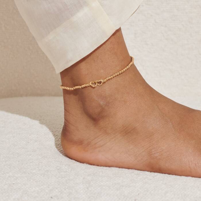 A Little's & Co. Linked Heart anklet - Heritage - Boutique.com