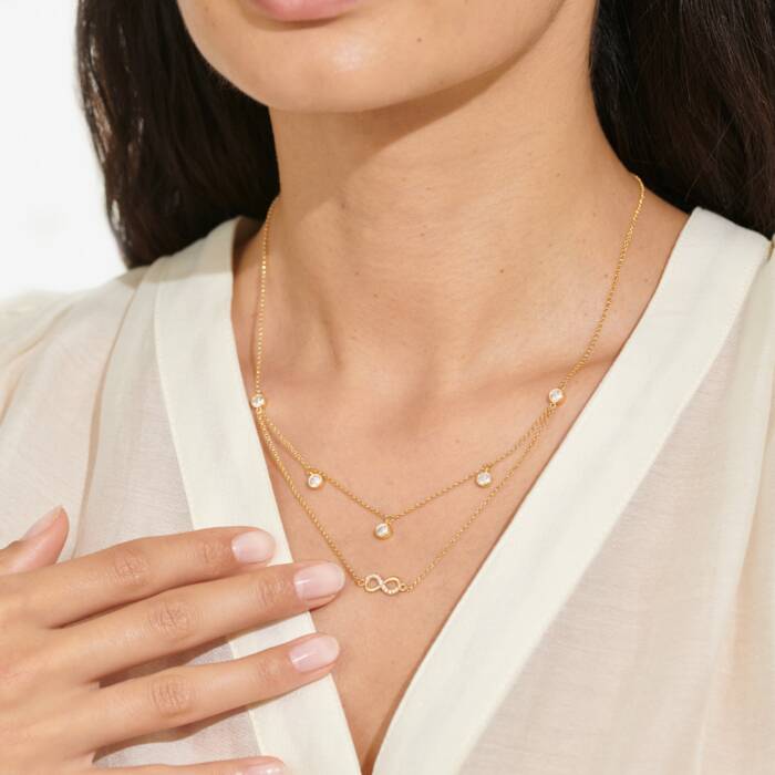 A Little's & Co. Lumia Infinity Necklace - Heritage - Boutique.com