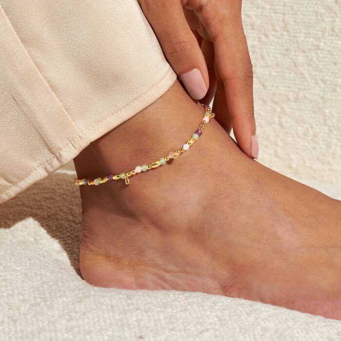 A Little's & Co. Multi Stone Anklet - Heritage - Boutique.com