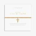 A Littles Live By Faith Gold Cross Bracelet - Heritage-Boutique.com