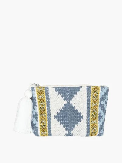 Adalaide Printed Cotton Pouch - Heritage - Boutique.com