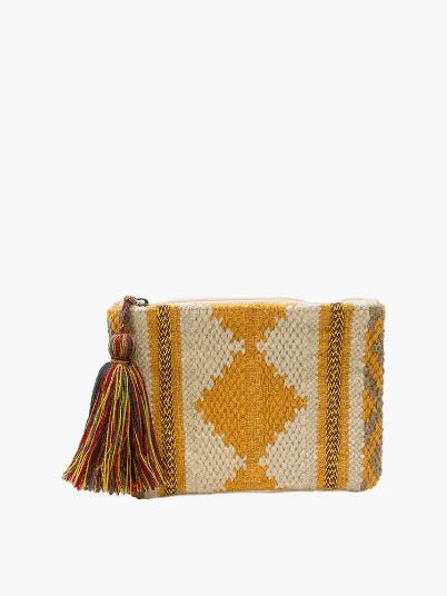 Adalaide Printed Cotton Pouch - Heritage - Boutique.com