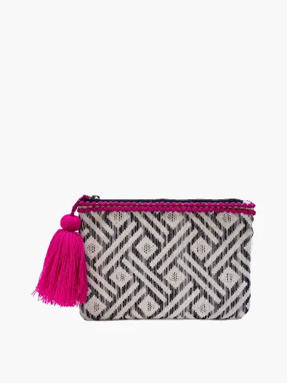 Adalaide Printed Cotton Pouch - Heritage-Boutique.com