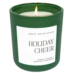 Holiday Cheer 15 oz Soy Candle, Matte Jar - Home Decor