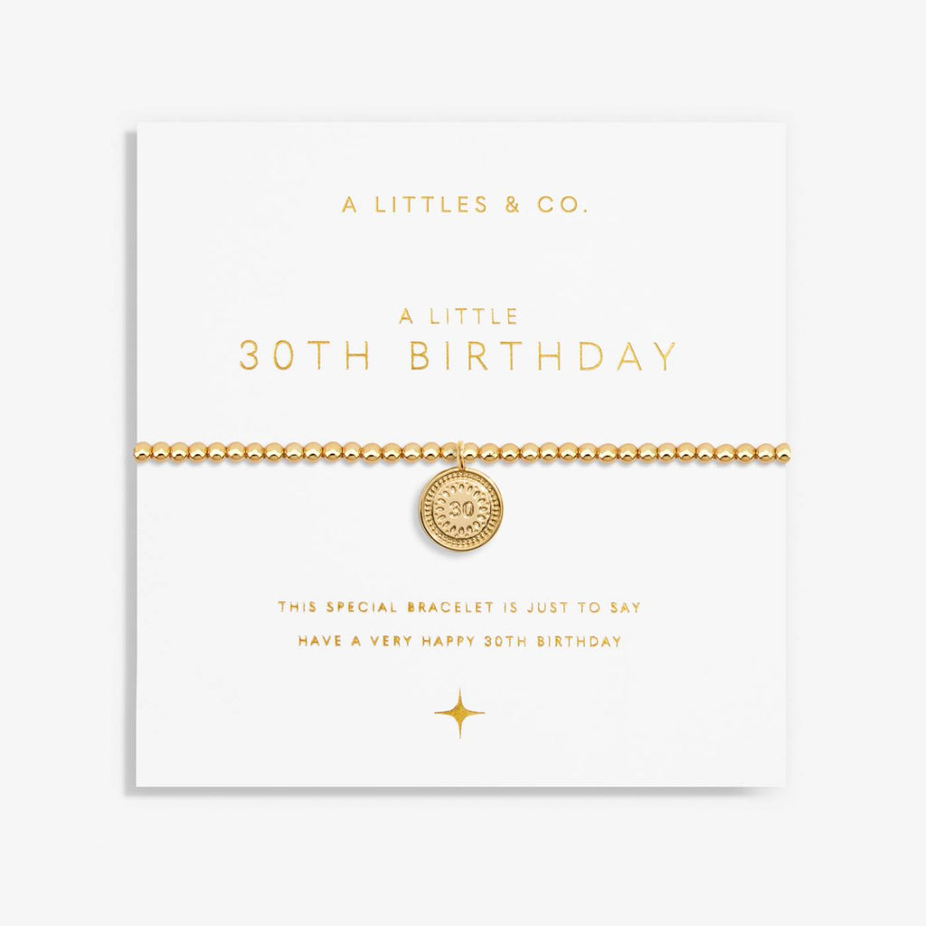 A Little '30th Birthday' Bracelet