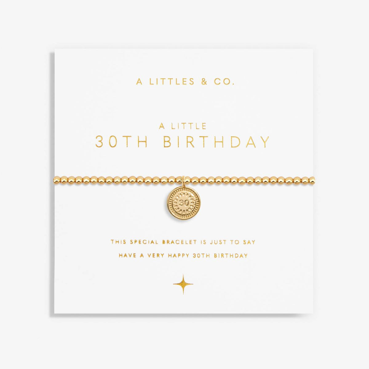 A Little '30th Birthday' Bracelet