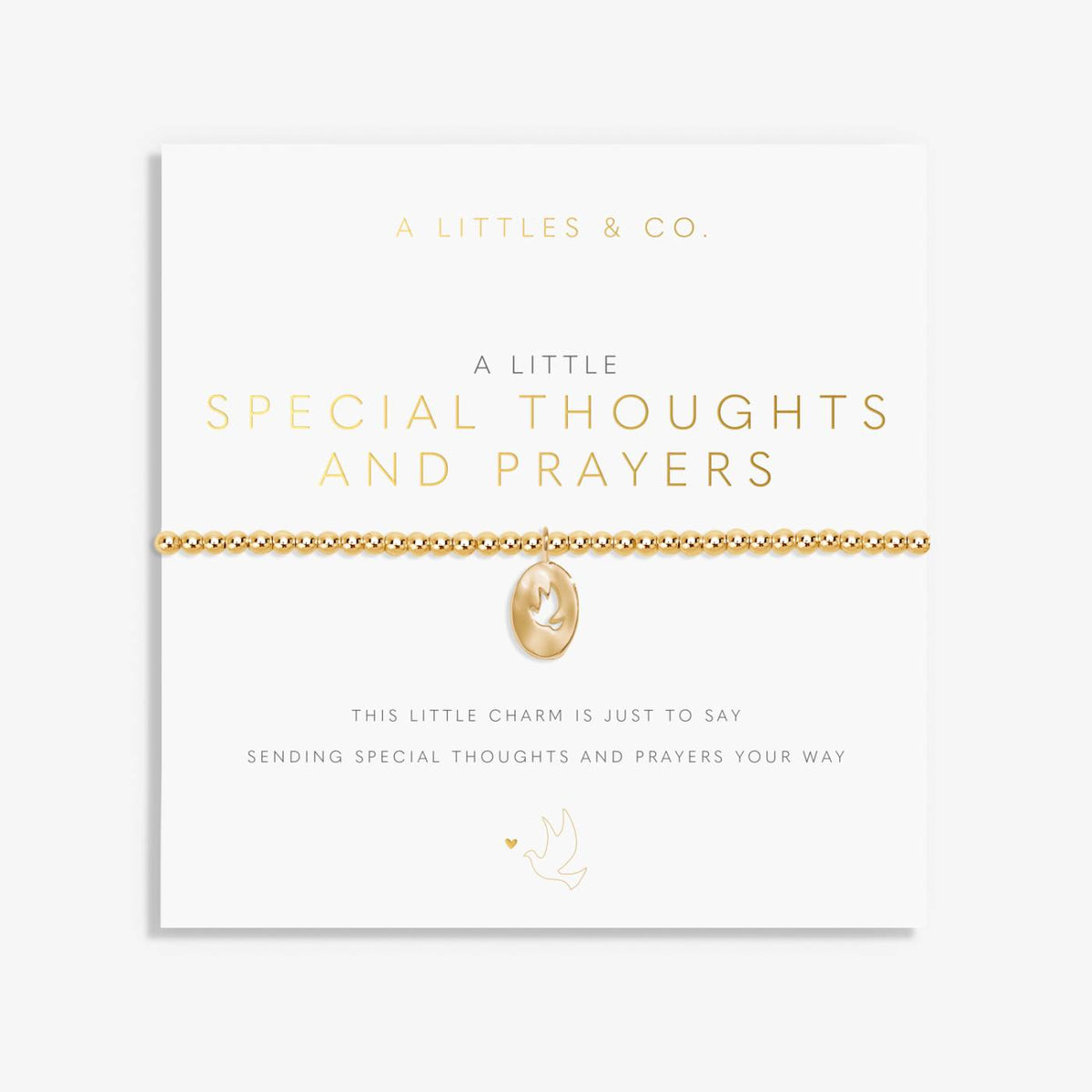 A Little 'Special Thoughts And Prayers' Bracelet In Gold-Tone Plating