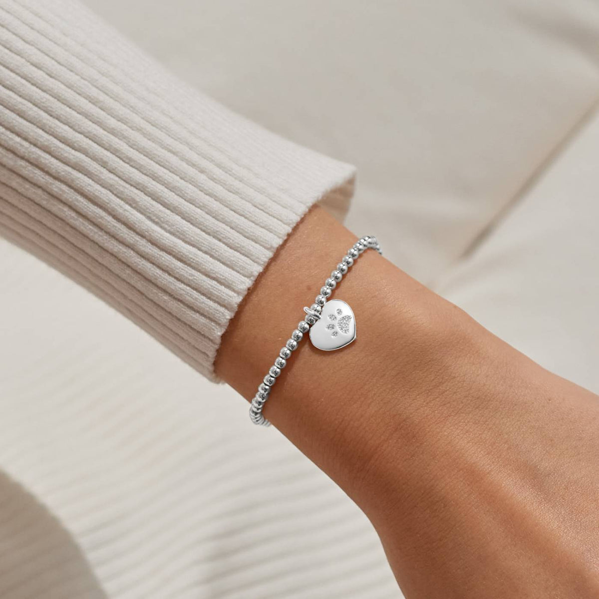 A Little 'Pets Leave Pawprints On Our Hearts' Bracelet