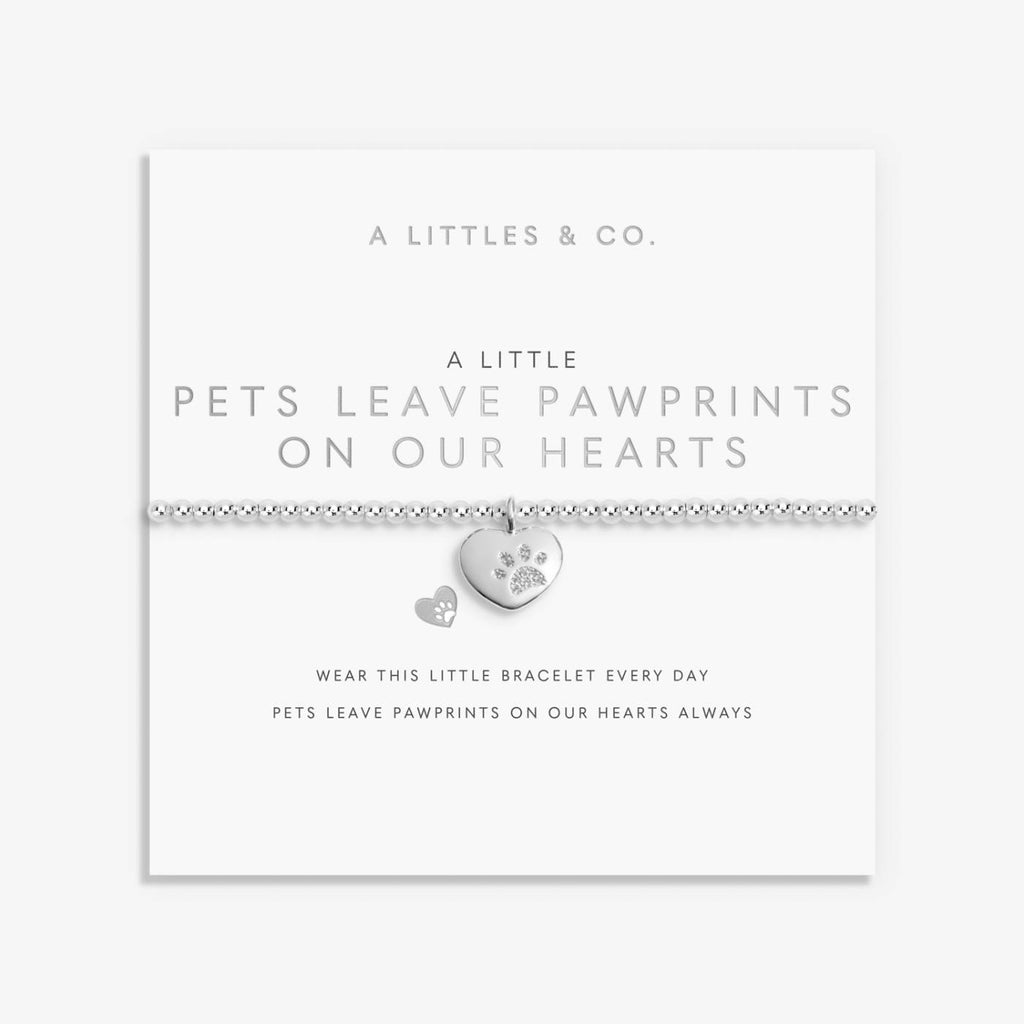 A Little 'Pets Leave Pawprints On Our Hearts' Bracelet