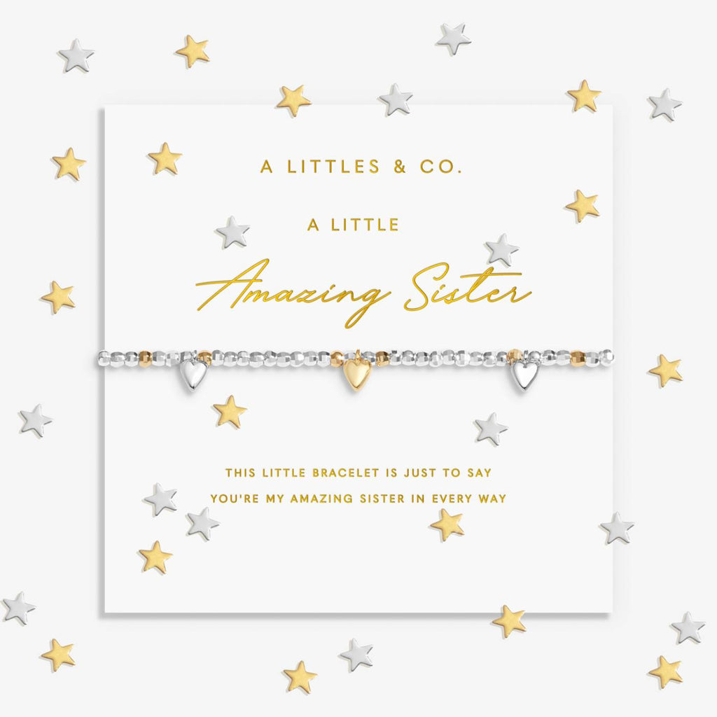 Sparkle Confetti A Little 'Amazing Sister' Bracelet