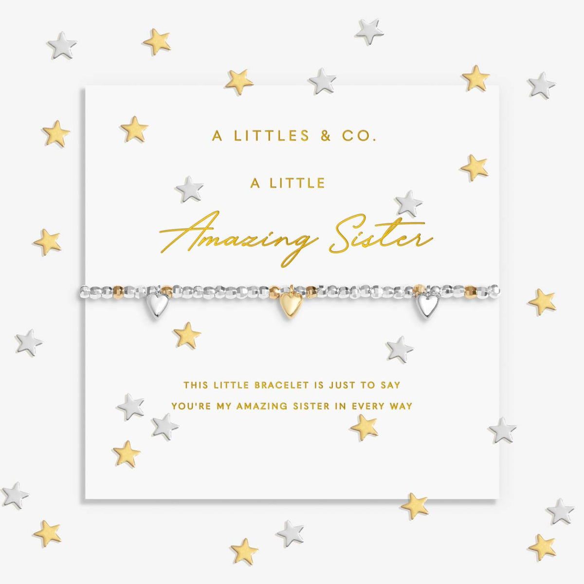 Sparkle Confetti A Little 'Amazing Sister' Bracelet