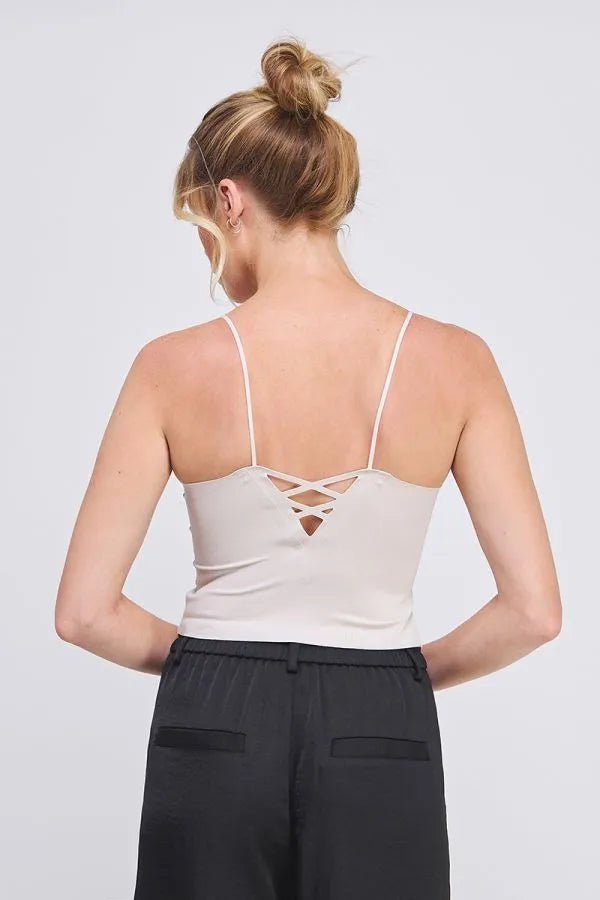 Allie Smooth Rib Bralette Tank - Heritage - Boutique.com