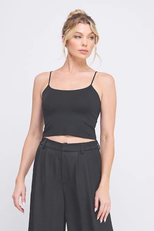 Allie Smooth Rib Bralette Tank - Heritage - Boutique.com