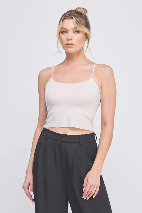 Allie Smooth Rib Bralette Tank - Heritage-Boutique.com