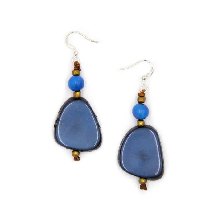 Alma Tagua Nut Earrings - Heritage - Boutique.com