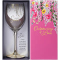 Amazing Sister Gold Stem Wine Glass – Decorative Gift Boxed Wine Glass for Sister – Sentimental Gift - Heritage - Boutique.com