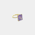 Amethyst Baguette Cut CZ Ring - Heritage - Boutique.com