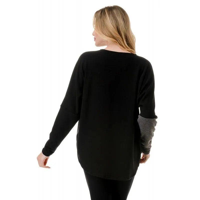 Ariella Color Block Light Sweater w/Zipper - Heritage - Boutique.com