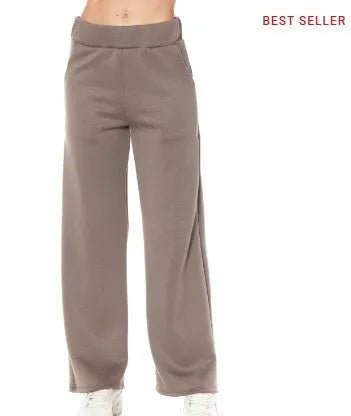Ariella Lux Scuba Lounge Pants w/pockets - Heritage - Boutique.com
