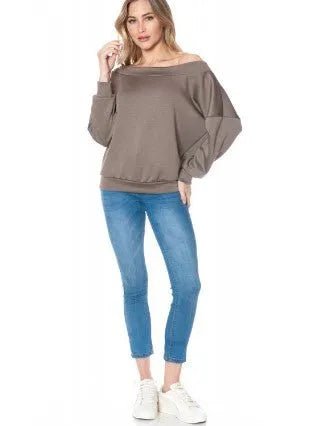 Ariella Scuba Lux Lounge Top - Heritage - Boutique.com