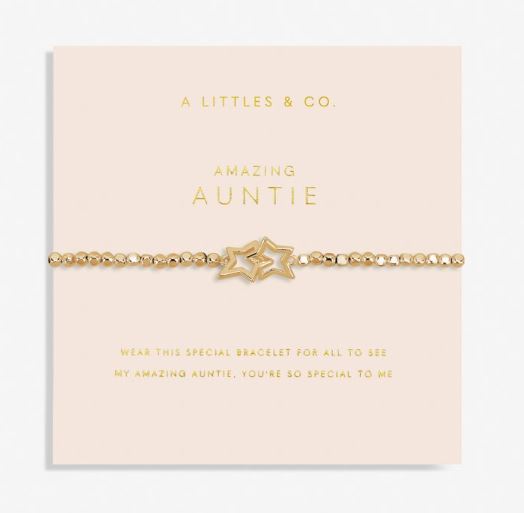 A Little Amazing Auntie Gold Bracelet