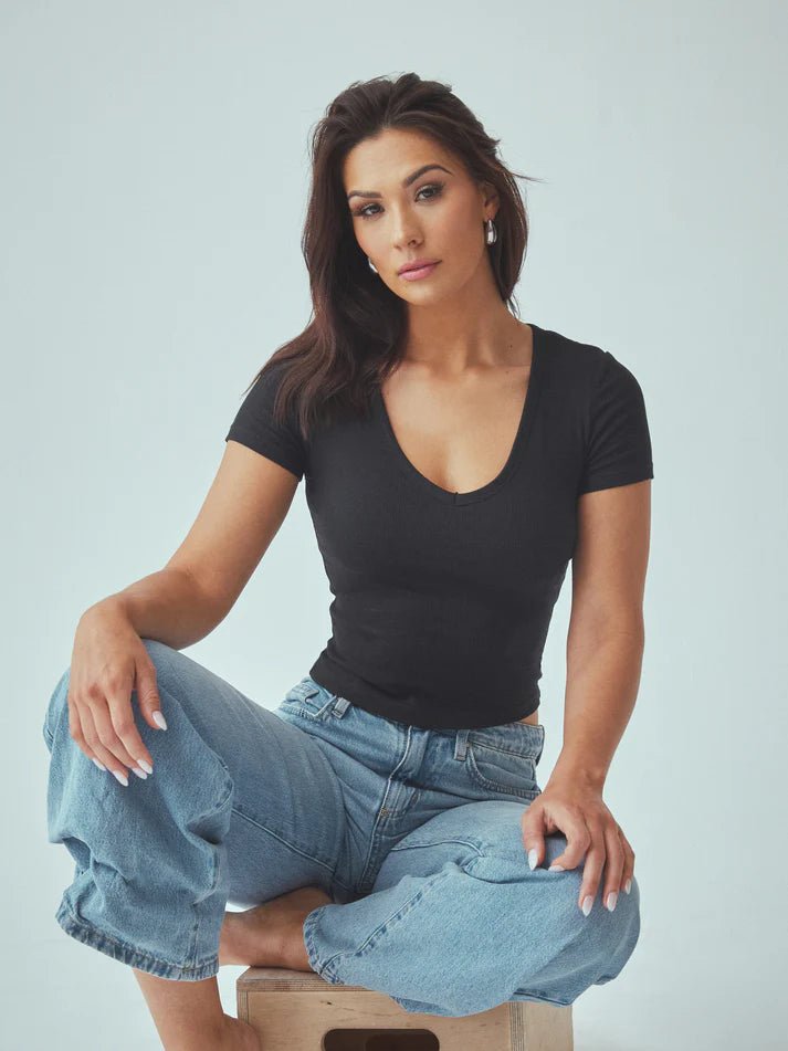 Bamboo V - Neck T-Shirt - Brami Klassy - Heritage - Boutique.com