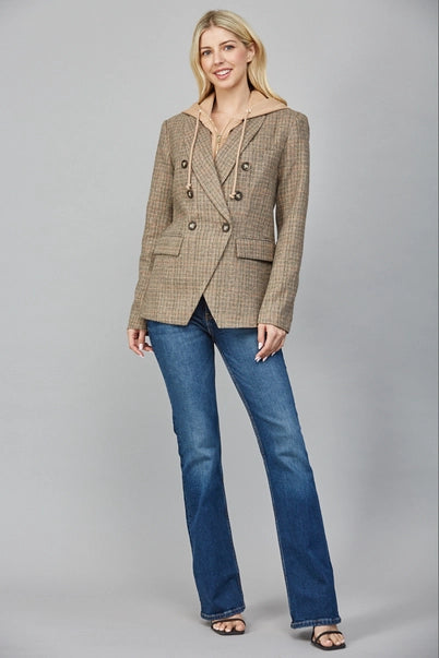 The Kensington Tweed Layered Blazer - Classy Meets Casual
