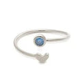 Birthstone Heart Ring Silver - Heritage - Boutique.com