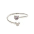Birthstone Heart Ring Silver - Heritage - Boutique.com